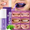 Online Karachi Hismile V34 Purple Color Corrector Serum – Advanced Teeth Whitening Toothpaste for Effective Stain Removal and Oral Cleaning. 