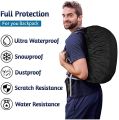 Heavy Waterproof Nylon rain Cover and dust Elastic Adjustable rain Cover 100% Waterproof with Pouch for Laptop Bags and Backpacks School Bag, Luggage Bag Cover - (30L-40L Black). 