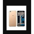 OPPO A57 Complete Metal Housing Full Body Casing Replacement Parts Case With Side Volume Buttons ( Middle Frame Plate And Back Frame) - Gold. 