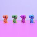 1 Pack Of 4 Dino Fancy Erasers / Fancy Rubbers - Stationery Rubber For Kids - Girls And Boys. 