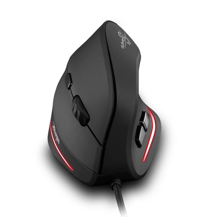 ZELOTES T20 Wired Vertical Optical Mouse 6 Buttons Gaming Mice for PC Computer