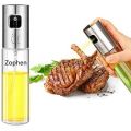 Stainless Steel Glass Oil Spray Bottle Pump for Oil-Control Kitchen Olive Oil-Sprayer Pot Bottle Dispenser Gadget Cooking Tools For BBQ,Baking,Frying,Salad. 