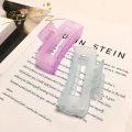Matte Pastel Transparent Hair Claw Clip for Girls - 3.5 Inches in size. 