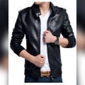 Black Leather Jacket For Men - Stay Stylish And Edgy With A Black Leather Jacket- Premium Quality With Fine Stitching For Elegant Look. 