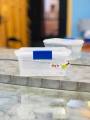 Multipurpose Plastic Storage small box for jewellery - food Length 6" width 3.5" depth 2.5". 