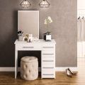 Modern Vanity Table with Mirror & 6 Drawers. 