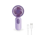 USB Mini Fan Three Speed Regulation Portable Fans Low-Noise Silent Strong Wind Power Battery Power Supply 1Set. 