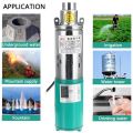 Water Pump Submersible 99.99% Copper Solar 24V 250Watt DC Battery Can Run On Battery Power Deep Water Well High Quality Imported Product Irrigation Village Fields Home Restaurants Hotels Office. 