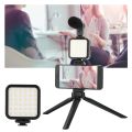 Vlog Shooting Kit Mini LED Video Light | Vlogging Kit Equipment Tripod with Bluetooth Remote for phone Tablet SLR Camera | Flexible Tripod Kit for Live Streaming | Accessories for Mobile Phone Video Recording Tripod with mic Light. 