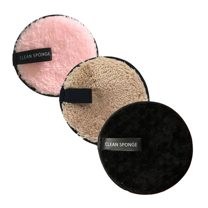 Reusable Microfiber Makeup Remover Sponge Gently Removes Heavy Makeup with Just Water, Ultra-Soft, Eco-Friendly, Non-Toxic For All Skin Types, Lips, Face and Eyes Flawlessly Make-up Accessories