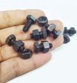 Pack of 10pcs HQ 12mm x 6mm OR 0.5 inch 1/4 Black Metal Bolts with Nuts Hexagonal Screw Nut Bolt SJ Online Mart. 