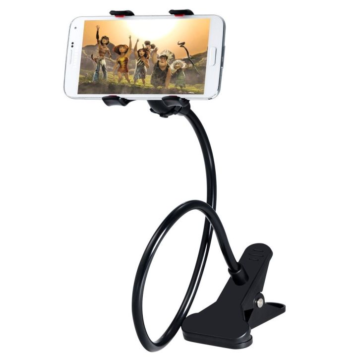 LAZY MOUNT SMART PHONE HOLDER - Universal Cell Phone holder Flexible Long Arm lazy Phone Holder Clamp Bed Tablet Car Mount Bracket For iPhone XS X Samsung and All Smartphones - High Quality Durable And Flexible Material - Best Deals.pk - Order Now!