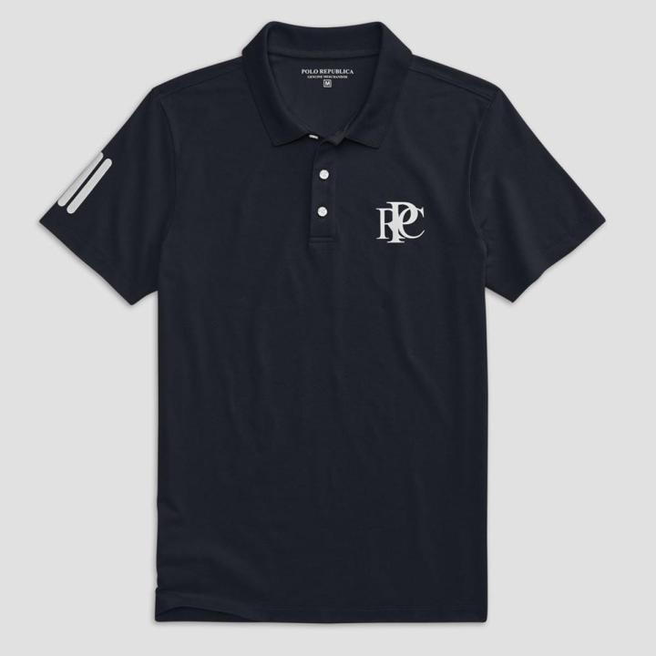 ELO -  Polo Republica Reflective Shoulder PRC Printed Activewear Polo Shirt For Men / TShirt for men