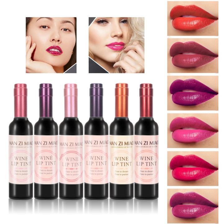 Wine Lip Tint - 6Pcs