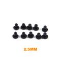 10pcs Silicone Rubber Snap-on Hole Plug 2.5-14mm Blanking End Caps Seal Stopper ANLAN. 