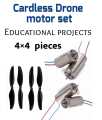 Mini drone motor with propeller.. 