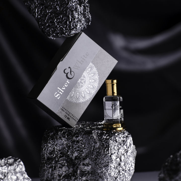 Silver & White Exclusive Attar by Musk Al Mahal  for man women