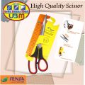 Sensa Scissor 9.5 inch, Paper Cutting Scissor, Professional Scissors for Art and Craft Used, Stainless Steel scissor, Sharp Scissors, Soft Grip Kitchen Scissor, Office Scissor, Photo Cardboard Scissor, Office Accessories, and Office Equipment.. 
