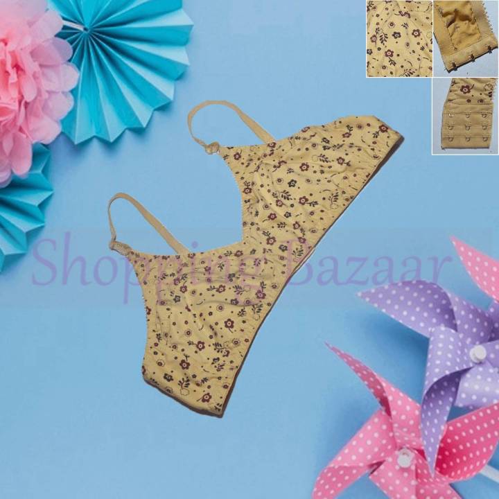 Ladies Brazer Cotton Brazzer For Women Bras Sexy Printed Vip Cotton Bra Sexy