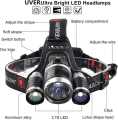 Powerful Waterproof Emergency Lights 3x Cree T6 USb Zoom Head Lamp Faros COB led Headlamp. 
