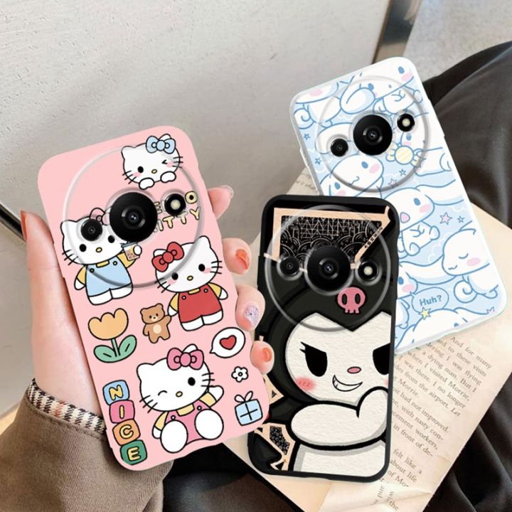 Cartoon Kuromi Kitty Cinnamoroll Cute Phone Cases For Xiaomi Redmi A3 A3x 9A 9AT 9 Note 8 9 Pro 9s 9T 14C Poco X3 NfC C61 Cover