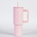 Sipper Tumbler – 40oz Stainless Steel Trek Tumblers with Handle and Straw | Leak-Proof Simple Modern Design for Travel and Daily Use. 