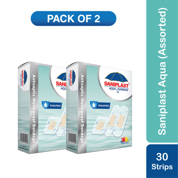 Saniplast%20Aqua%20Assorted%20Bandage%2015%20Strips%20(Pack%20of%202)%20-%20Image%202