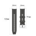 20mm Width Universal GT Sport Silicone Watch Band Strap For Huawei Watch GT 2 42mm, Galaxy Watch 3 41mm, Galaxy Watch Active 2 And All Other 20mm Supported Watches. 