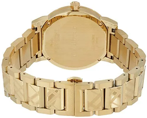 BURBERRY Gold Dial Gold Stainless Steel Watch For Men BU 9038 Daraz.pk