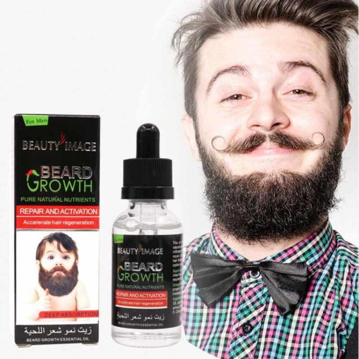 Aliver Bread Growth Oil Men Moustache Enhancer Beard Shaping Serum Liquid 30ml