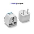 Europe Plug To Universal Adapter 3 Pins To 2 Pins Round Pin Switch Travel Converter Shoe Adapter 13A Charger Plug. 