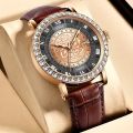 LIGE Women's Watch Luxury Rhinestone Quartz Watch Vintage Floral Engraved Analog PU Leather Wrist Watch Clock Montre Femme. 