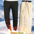 2022 Winter Men Lambswool Sweatpants Casual Fleece Warml Thicken Joggers Pants Water Proof Black Gray Male Thermal Trousers 7XL. 