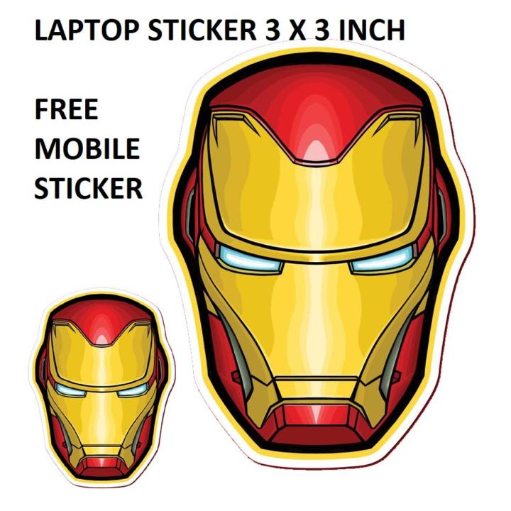 Ironman Stickers for Laptop - Marvel Stickers - Aesthetic Art Stickers ...