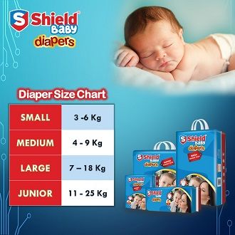 Shield-Diaper Mega Bachat Pack Small (70-Diapers, 03-06Kg)
