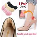 Butterfly Shape Self-Adhesive Heel Cushion Pads – 6 Pieces (3 Pairs). 