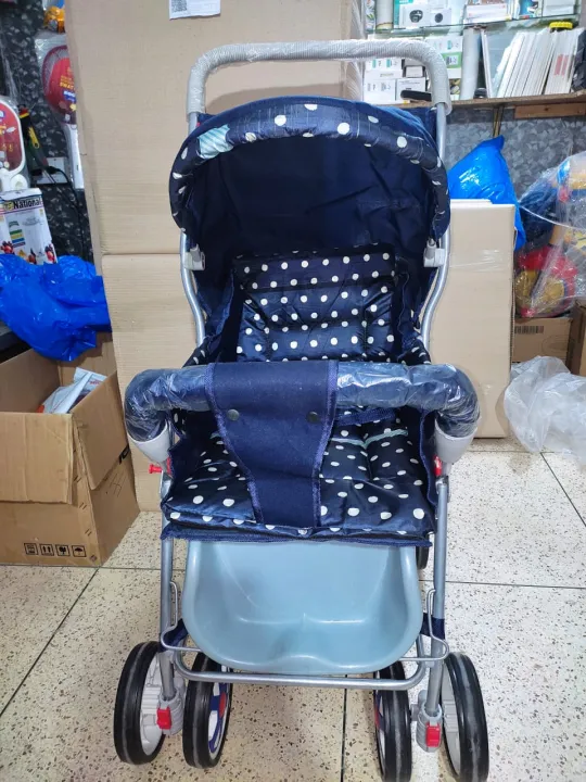 Hi-Tech%20Baby%20Stoller%20Pram%20-%20Alloy%20Foldable%20Baby%20Stroller%20Pram%20For%20Newborn%20Blue%20color%20with%208%20Rubber%20Tyres%20-%20Comfortable%20Seat%20Adjustable%20Seat%20Handle%20Moveable%20With%20Eating%20Tray%20-%20Traveling%20Smart%20Pram%20Stoller%20For%20Kids%20-%20Image%207