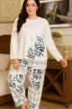 Full Sleeves Night Wear for Best experiences at bed time & Casual Wear NN Wear Floral Women’s and Girls – Stylish Floral Printed 2-Piece Sleepwear Set. 