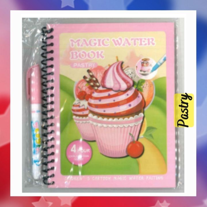 Stars Shopping Magic Water Color Painting Book Collection - /Aqua Doodle Book / Painting Board