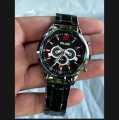 Pack of 4 Mens Silver Watch Set || casual watch set || smart watch || Watch Ring Braclete Chain. 