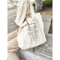 Large Capacity Canvas Shoulder Bag Cotton Fabric Reusable Shopping Bag For Women 2023 Beach Bags Shopping Bags ZZYB. 