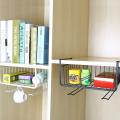 Under Shelf Storage Basket, Shelves Wire Basket Hanging Basket Under Shelves Rack for Kitchen Pantry Desk Bookshelf Cupboard. 