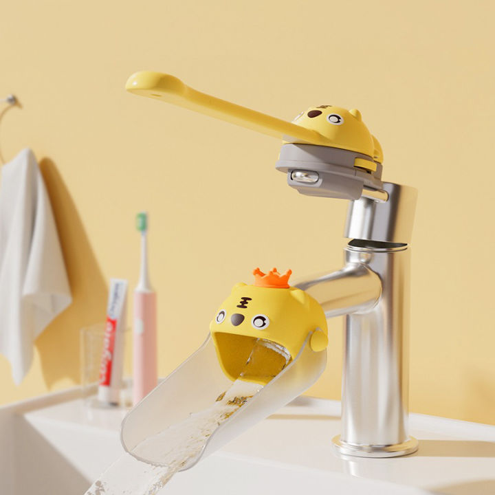 Cartoon Faucet Extender For Kids Hand Washing In Bathroom Sink Animals Accessories Kitchen Convenient For Baby Washing Helper Lonni