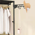 Metal Coat Stand with Shoe Rack and 3-Tier Storage Shelf Unit. 