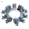 2x10x Hose Clamps Fuel Line Clips Clamp for Petrol Pipe Ø 7 - 9mm. 