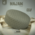 prayer cap islamic cap namaz topi hat Najam koofi olive. 