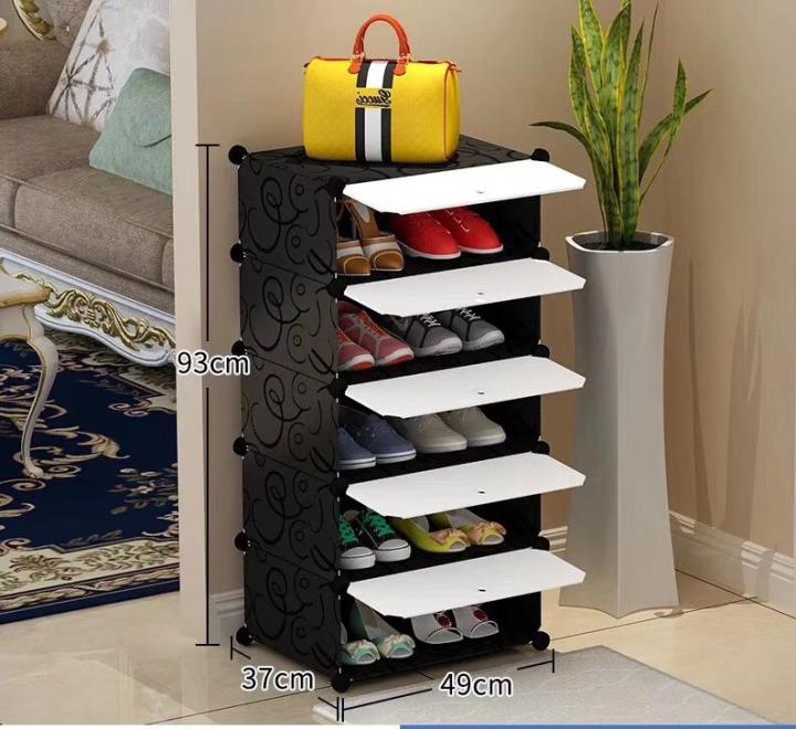 5 layers cubes shoe rack
