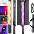 Godox LC500R Mini RGB LED Light Stick Lighting Adjustable 360° Full Color with Barndoor. 