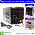 Titan TN 605D 60V 5A Adjustable DC Regulated Power Supply with LED Display, Overload Protection & Dual Knobs Control by Electrica. 