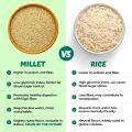 Organic Foxtail Millet (Hulled, Unpolished) – (950g) | Gluten-Free, Yellow Whole Grain Superfood | Low GI, High Fiber & Protein | Healthy Rice Alternative for Super Healthy Diet. 